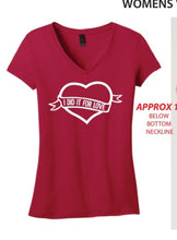Load image into Gallery viewer, I Did It For Love Women's V-Neck T-Shirt
